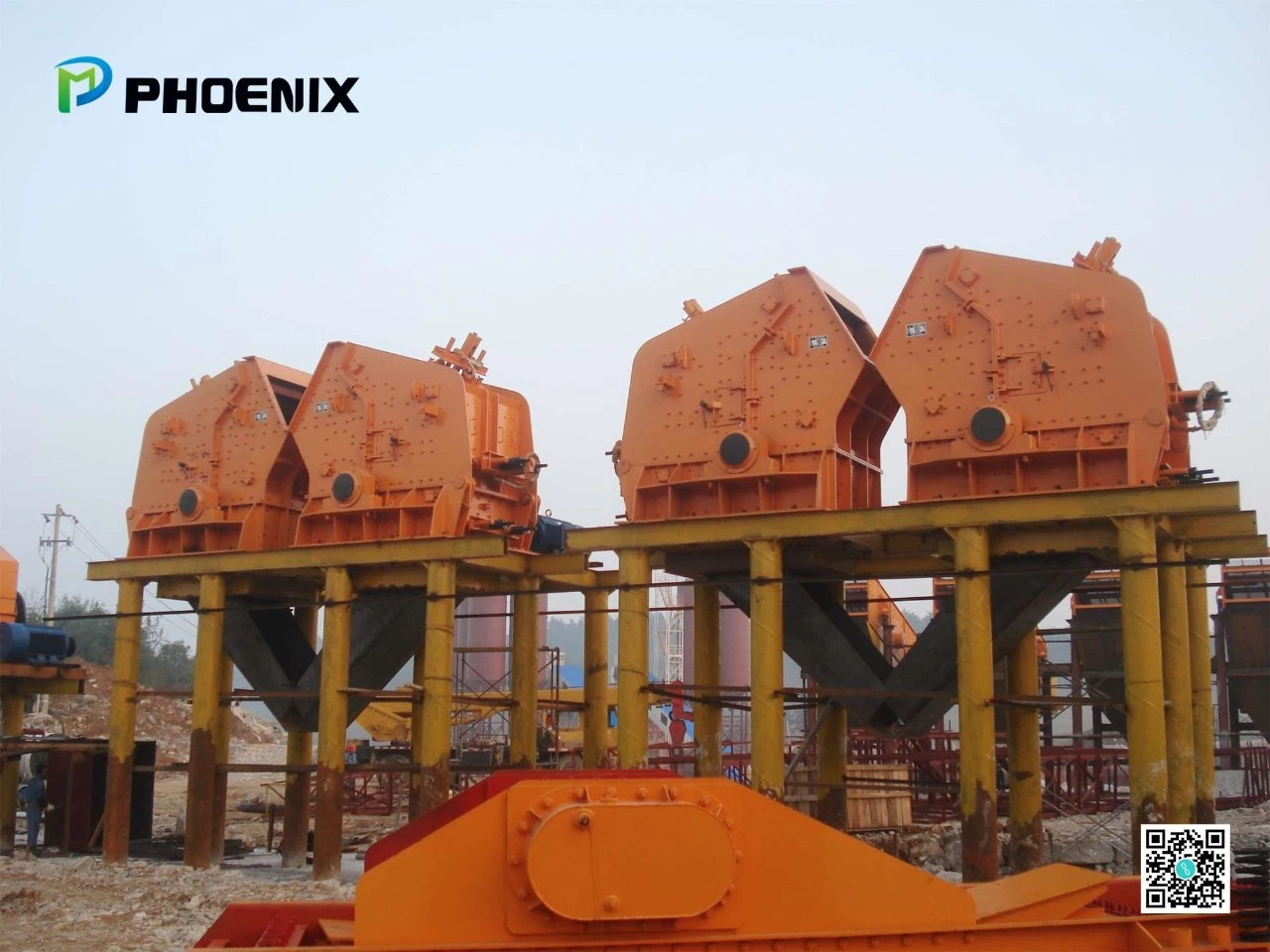 反击式破碎机现场案例图